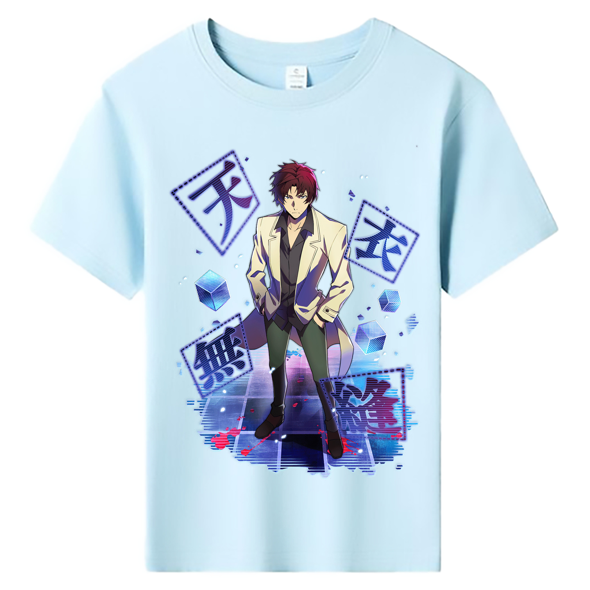 （画像用） 文豪ストレイドッグス Bungo Stray Dogs 綿100％キッズTシャツ（フロントプリント）